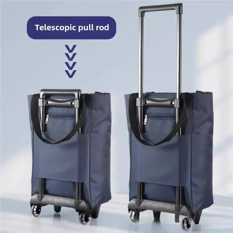portable-hand-pulled-shopping-cart-foldable-dual-purpose-household-caddy-stainless-steel-vegetable-buying-car-with-retractabl