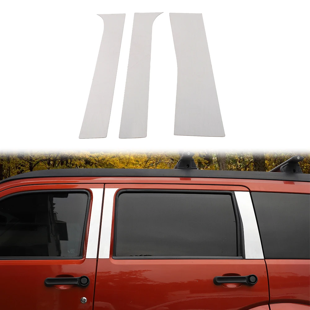 

Car Window Pillar Post Decoration Cover Trim Stickers for Dodge Nitro 2007-2012 Car Exterior Accessories Stainless Steel