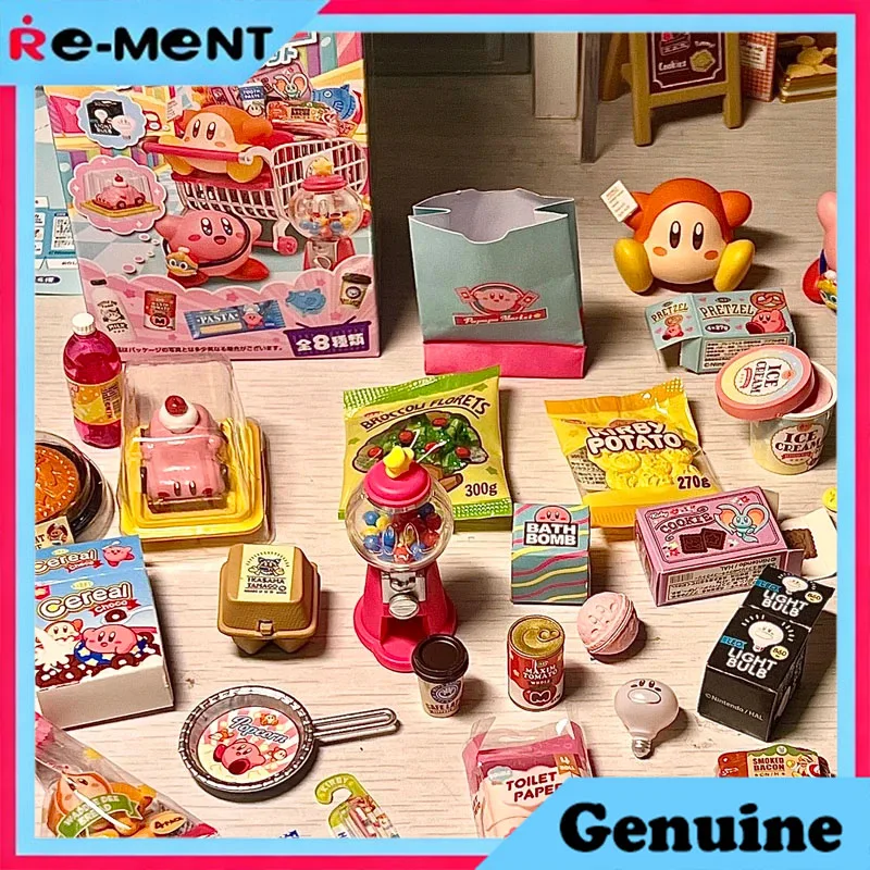 

Коллекционная фигурка Rement Kawaii Kirby Market: Мини-диорама супермаркета, оригинальная модель в слепой коробке, настольный декор, подарок