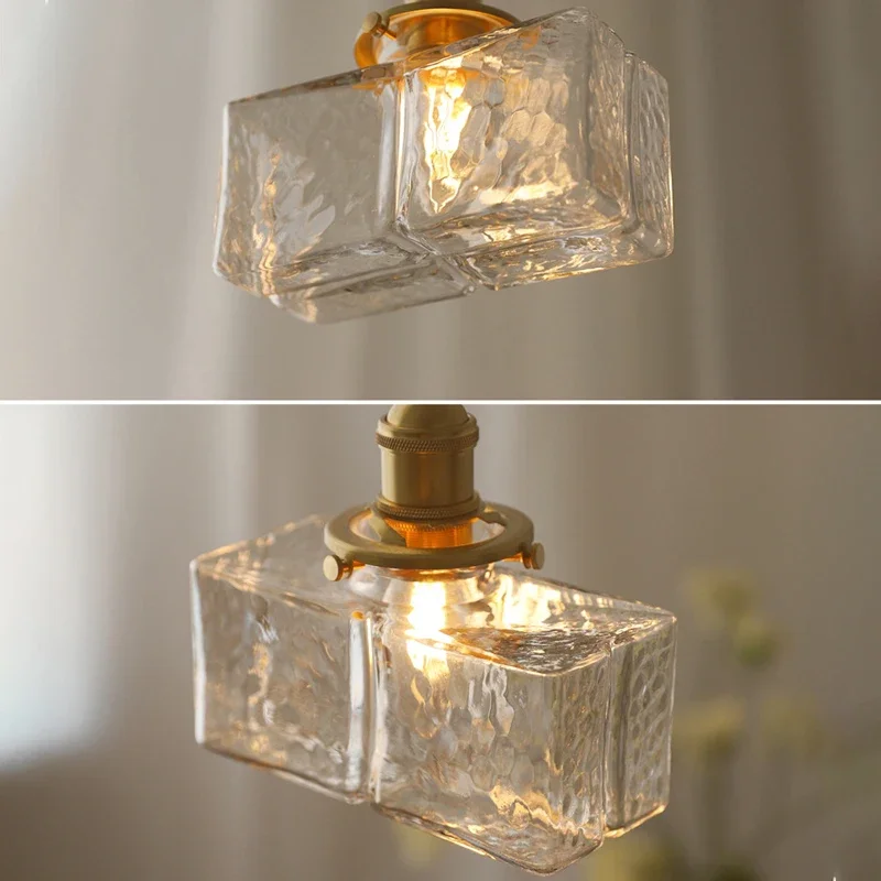 Retro Pendant Lights Glass Lamp Shades  Lamps For Ceiling Dining Room Bedroom Bedside  Table  Lighting