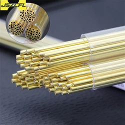 100PC Single Hole Brass Electrode Tube OD 0.3/0.5/0.6/0.7/0.8/0.9/1/1.1/1.2/1.3/1.4/1.5/1.6/2/3MM for EDM Drilling Machine 500MM