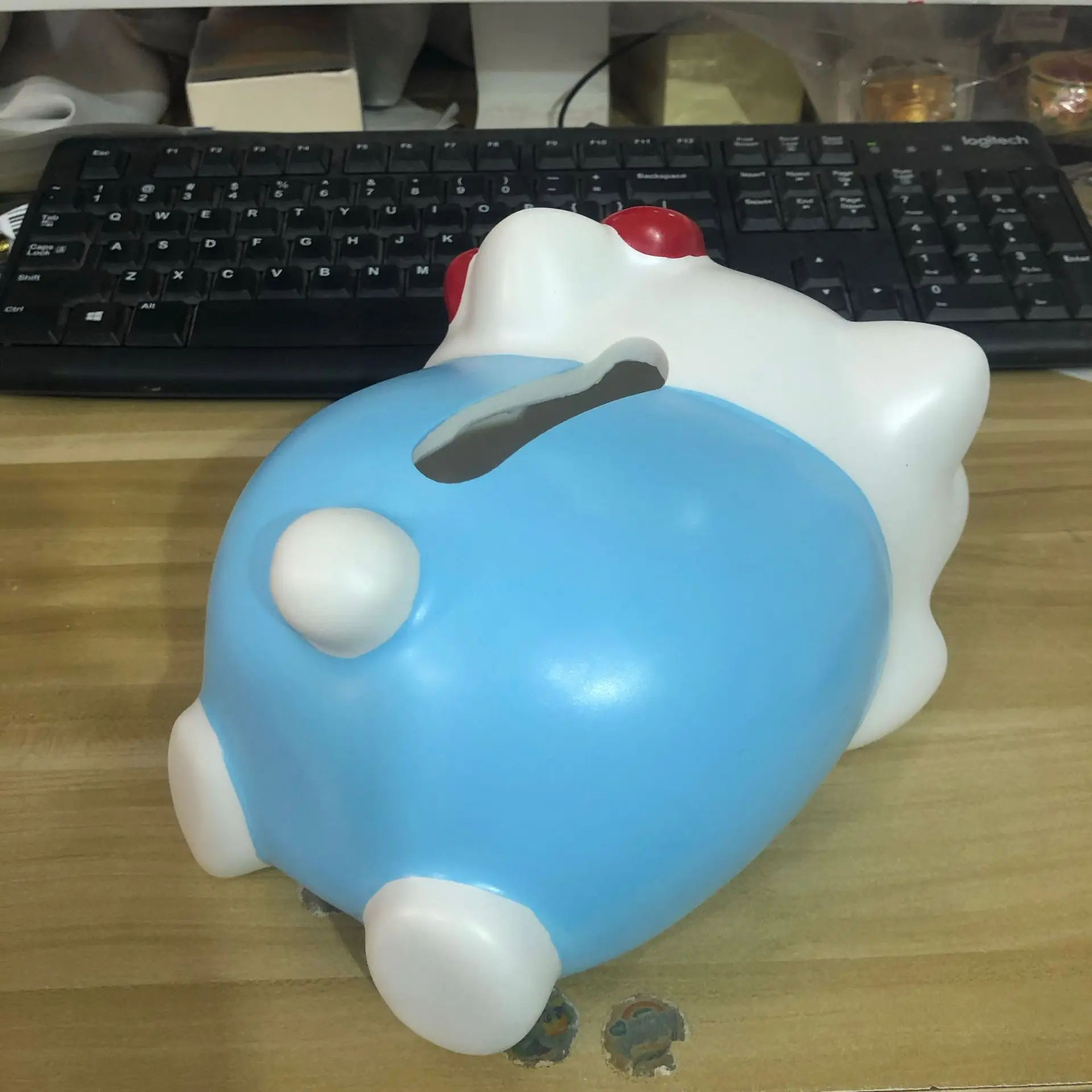 الكرتون مرحبا كيتي الأزرق لطيف هريرة الأنسجة مربع طاولة شاي و سيارة الأنسجة صندوق تخزين بسيط الإبداعية غرفة صندوق من الورق المقوى الهدايا