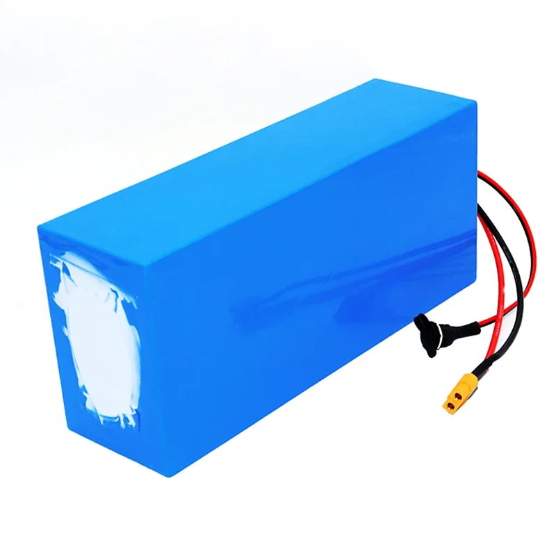 Solar 52V 10ah 18650 14S4P lithium battery pack, built-in BMS 0-750W motor, large capacity and high-power rechargeable battery