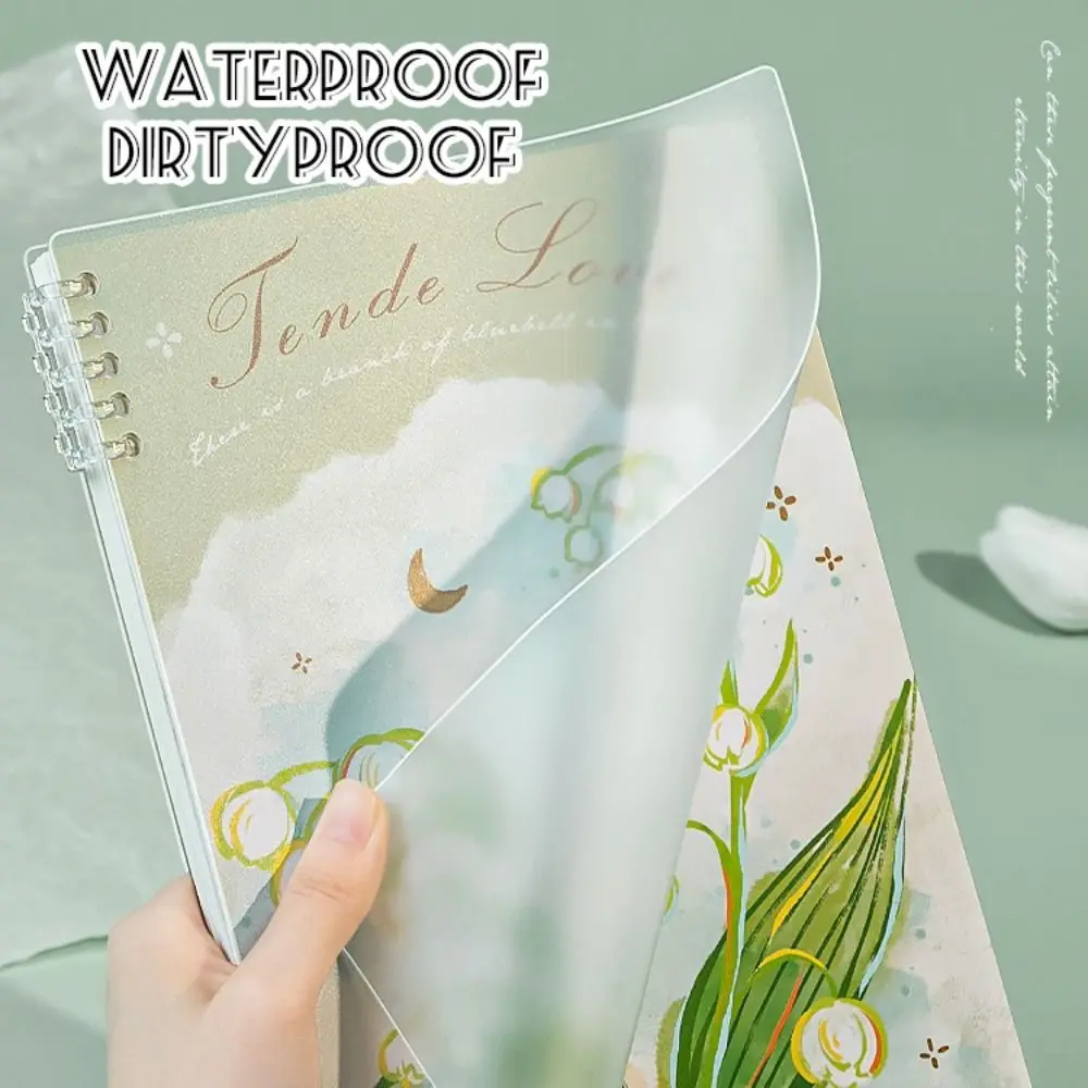 High Quality B5 Loose Leaf Notebook Floral Series Horizontal Line Hand Account Book Ring Binder Notepad Students Gift