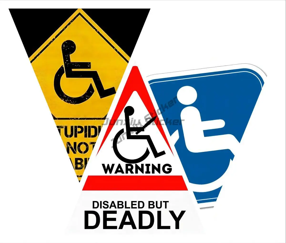 

Disabled Sign Sticker Decal Safety Sign Car Vinyl Scratch-Proof Sunscreen