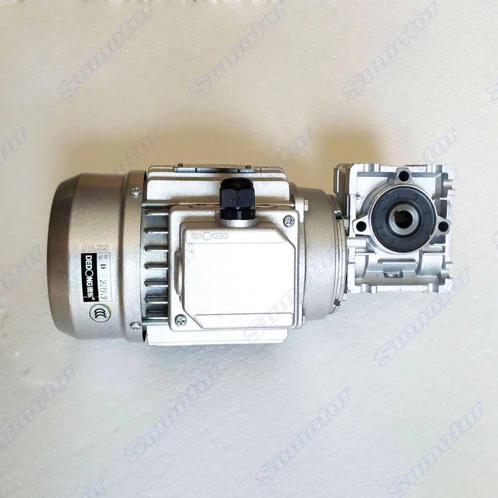 0.09kW 1/8HP AC 220V 380V 3-phases worm gear motor low speed large torque for Industrial Stir Mixing Lifting and Honey extractor