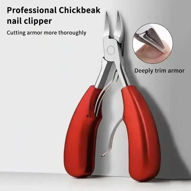 Ingrown Toenail Clipper Stainless Steel Sharp Curved Jaw Cutter Anti Slip Handle Pedicure Tool For Home Salon Foot Nail Trimmin