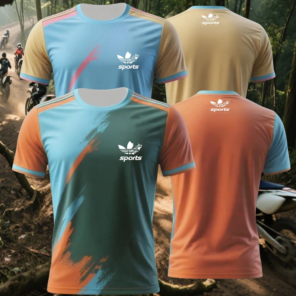 

New Men's/women's Outdoor Off-road Cycling T-shirt for Sports Training Quick Drying Cycling Shirt Motorcycle Enthusiast Shirt