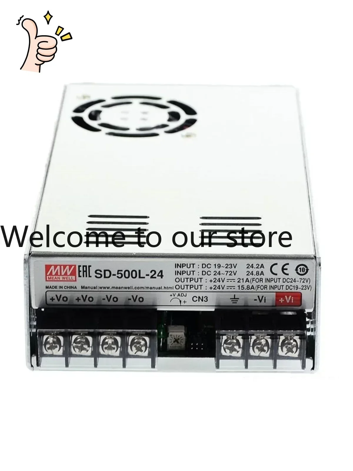 2025 Mingwei DC To DC DC Converter 500W Switching Power Supply SD-500L/500H 12V 24V 48V New