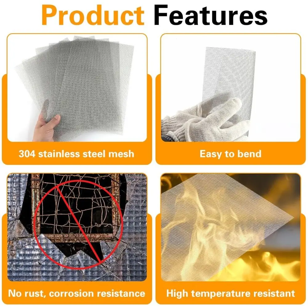 20 Mesh Wire Mesh Screen Sturdy No Rust 31X21CM Stainless Steel Mesh 15X21CM Stainles Steel Screening Filter