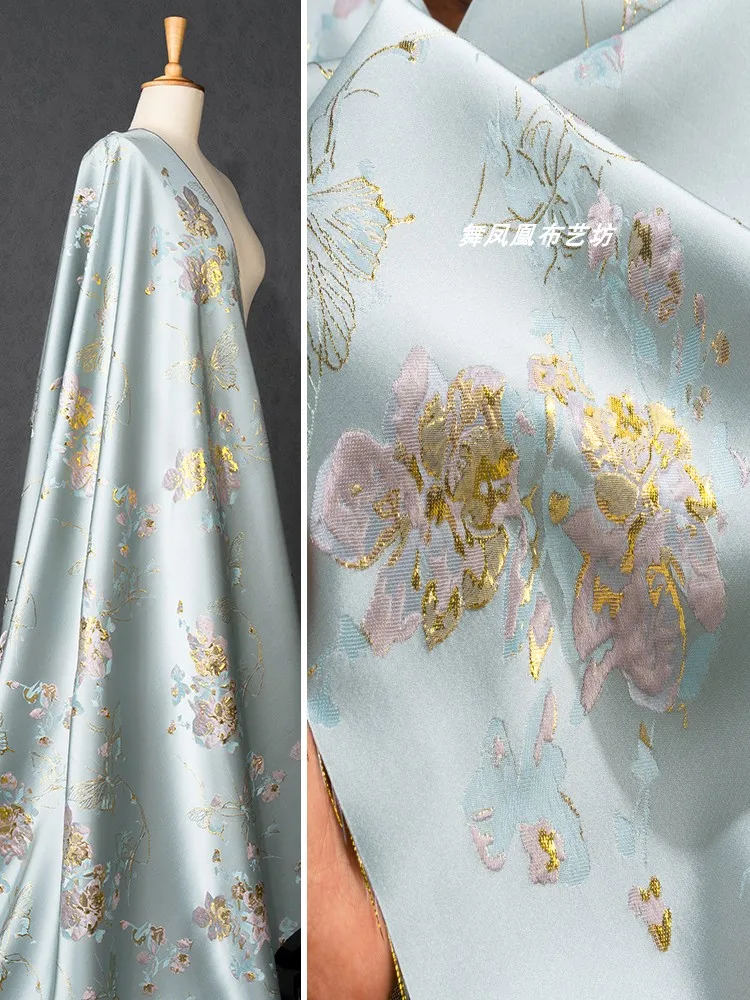 Brocade Jacquard Fabric for Formal Dresses Jackets Clothing Fabrics for By The Meter Diy Material Apparel Sewing Wholesale Cloth