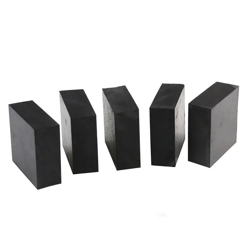 1PC Black Rubber Anti-Vibration Gasket Pad, 50/100mm Square, Thickness 10/15/20mm