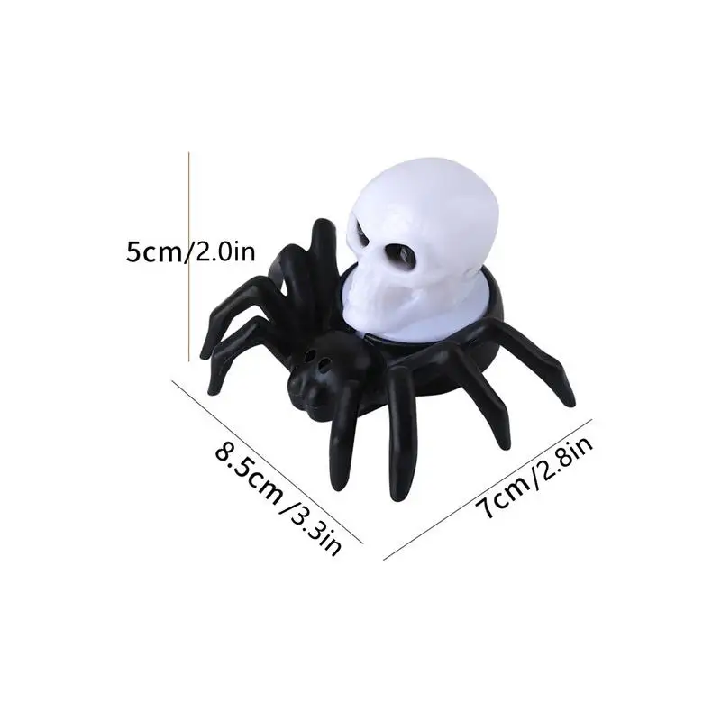 Halloween Decorations LED Candle Light Plastic Spider Skull Lamp for Home Bar Haunted House Halloween Party Decor Horror Props