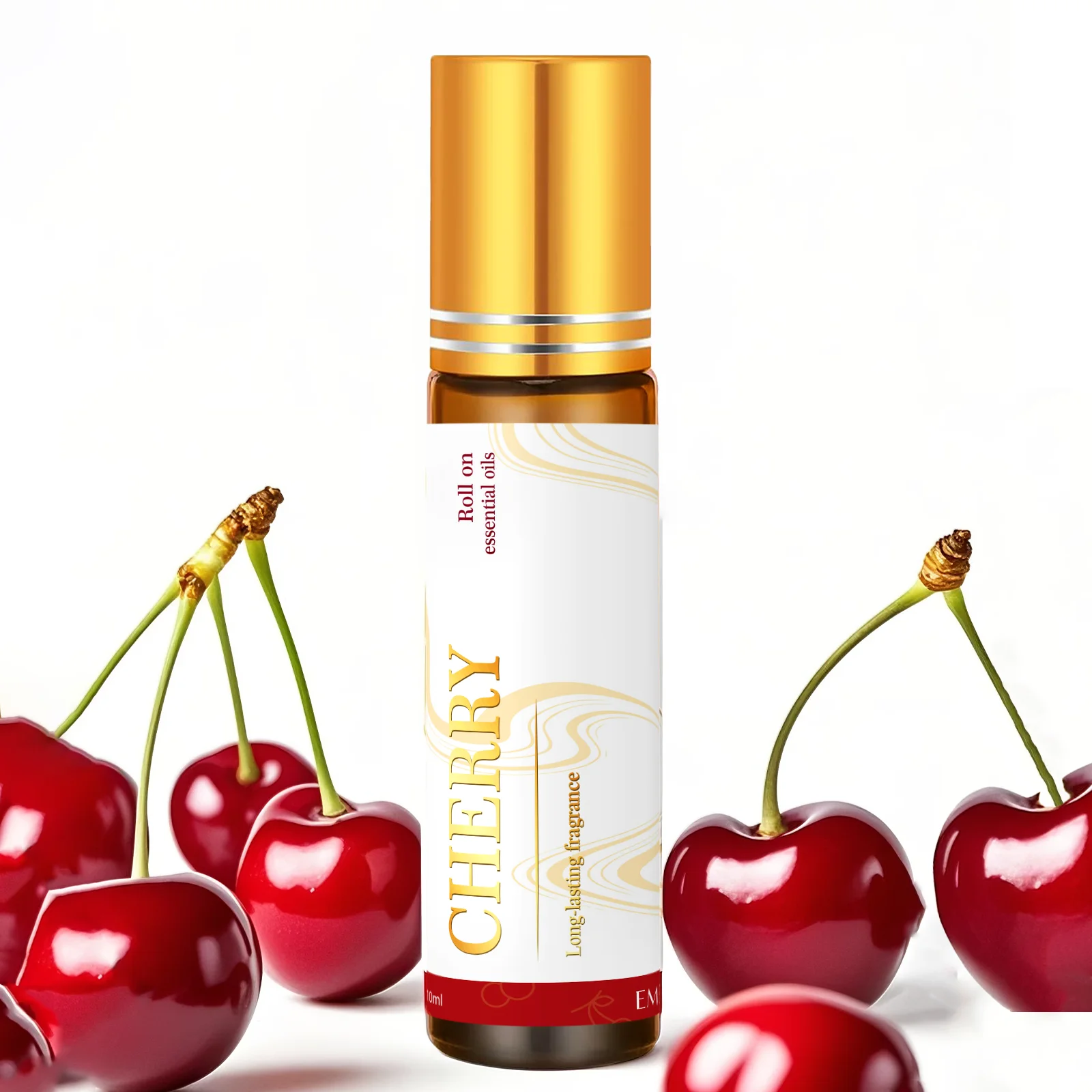 

Cherry Essential Oil Roll-On, 10ml - Natural Aromatherapy for Relaxation & Mood Boost - Sweet Scent, Travel-Size, Easy to Apply
