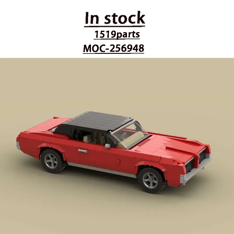 

MOC-256948 Red New City Sports Supercar Racing Building Block Model 1519 Parts Boys Children's Birthday Christmas Toy Gift