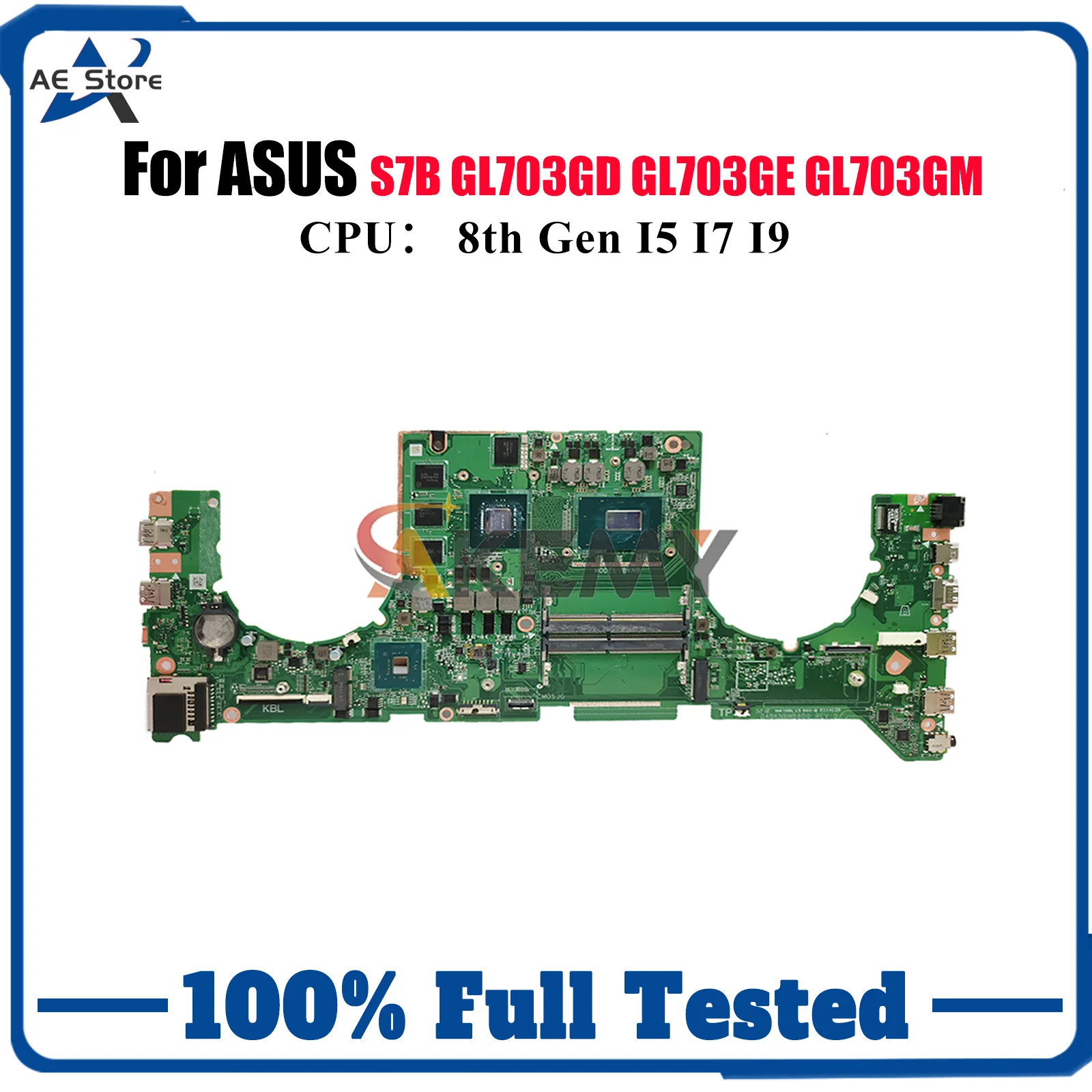 

GL703GE Материнская плата для ноутбука ASUS ROG Strix GL703G S7B GL703GE GL703GD GL703GM Материнская плата с процессором I5 I7 I9 100% tests OK stk