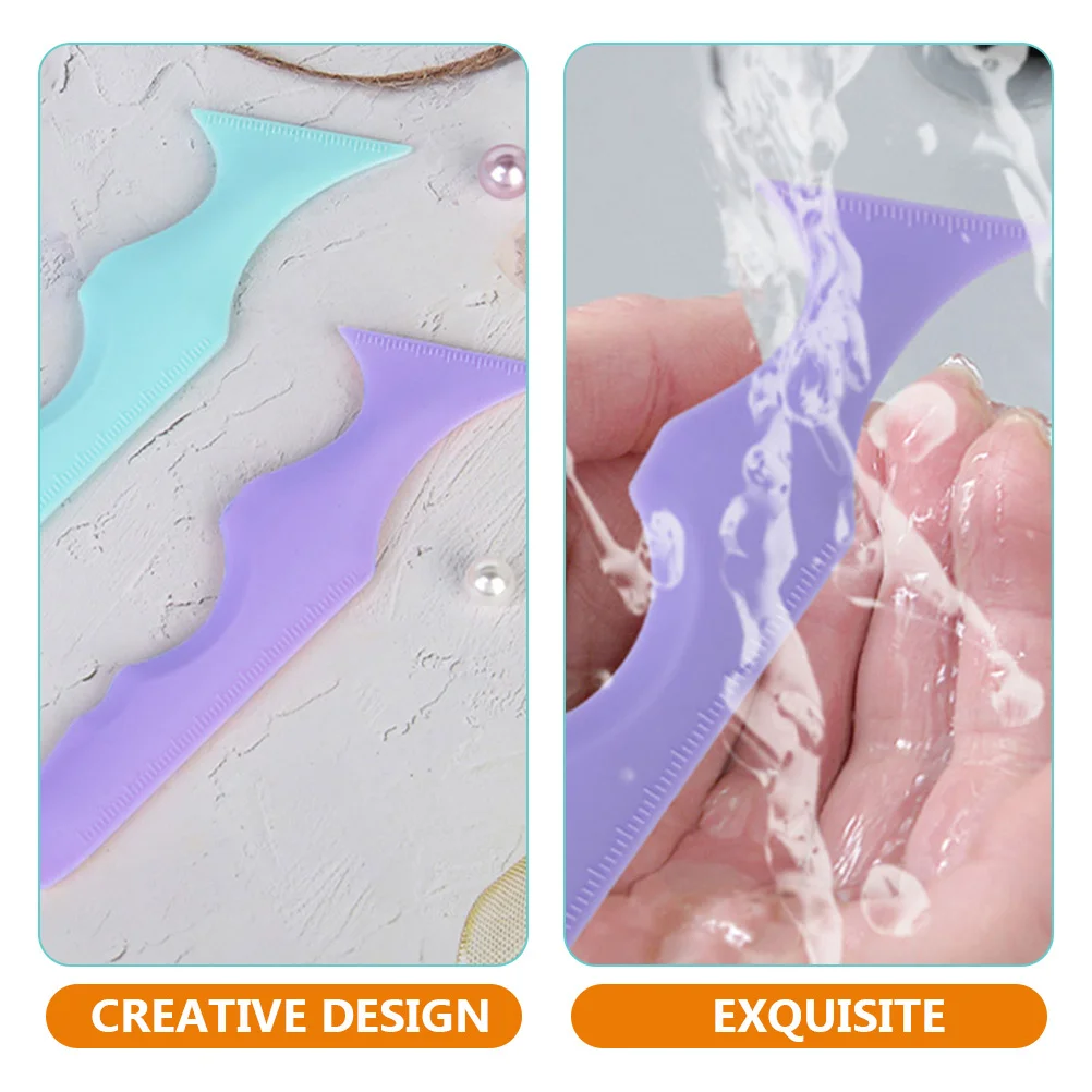 Juego de plantillas guía para delineador de ojos, 2 uds., con básculas de medición, herramienta de maquillaje fácil de aplicar para sombra de ojos, delineador de labios, Ideal para principiantes