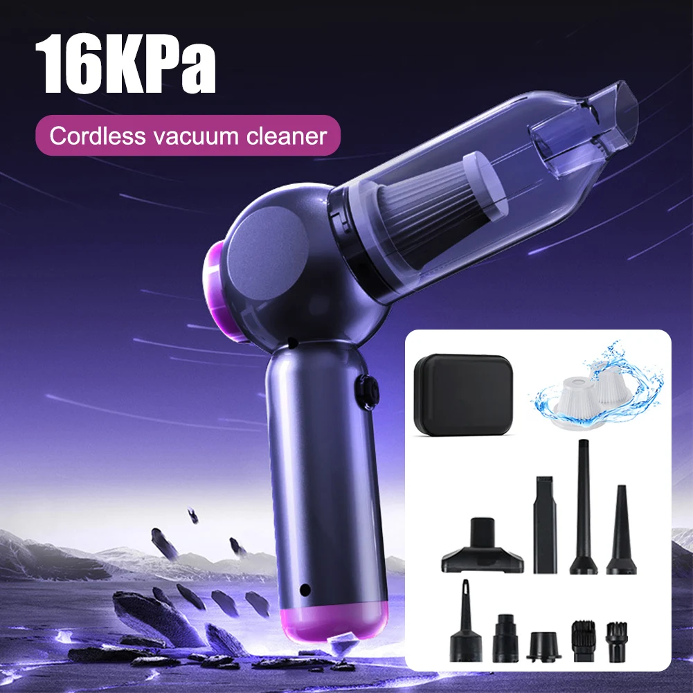 

100W Handheld Vacuum Cleaner Portable Car Vacuum Cordless Ultra-Lightweight & Brushless Motor 4 in 1 Rechargeable Vacuum Cleaner