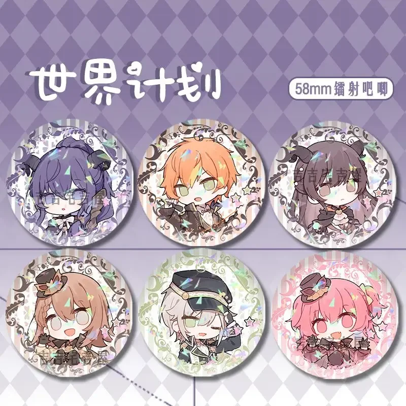 Aoyagi-Broche Toya pour femme, Broches Sekai Project, Kendonome Akito, Bijoux fantaisie, Akiyama Mizuki Anime Danemark ge Pins, Cadeau fille