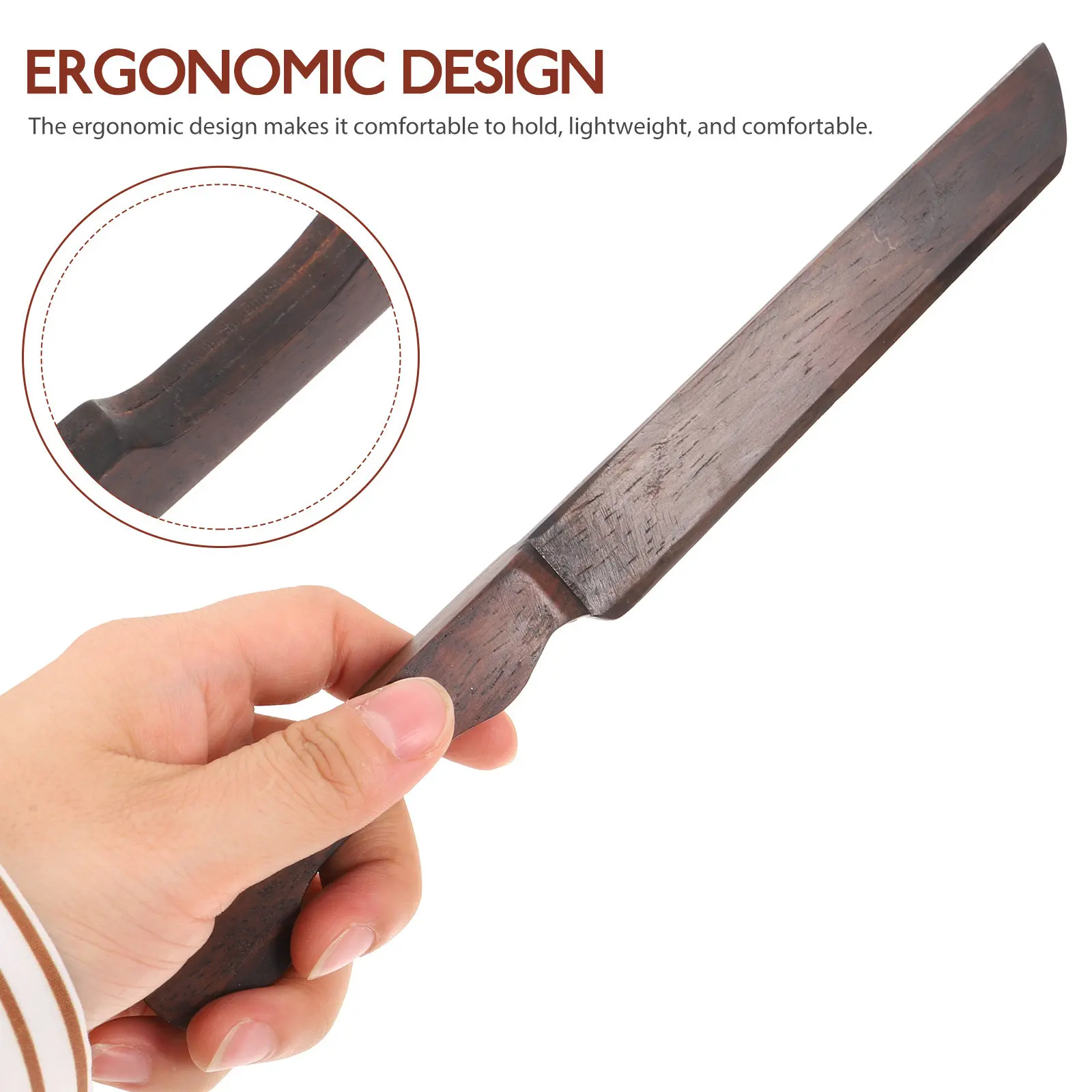 Wooden Paper Cutter Chinese Art Letter Opener Ergonomic Rice Paper Cutter Convenient Office Envelope Opening Tool - view 3