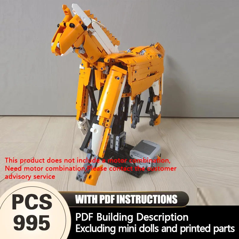 

Creators Animal Series Model MOC Building Bricks Automaton Horse Modular Technology Gifts Holiday Assemble Children Toys Suit