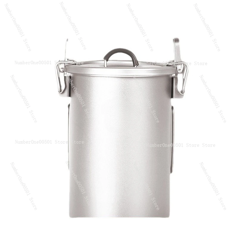 

Кастрюля из чистого титана, легкая система приготовления пищи на открытом воздухе, портативная рисоварка для кемпинга, пешего туризма Ti6300