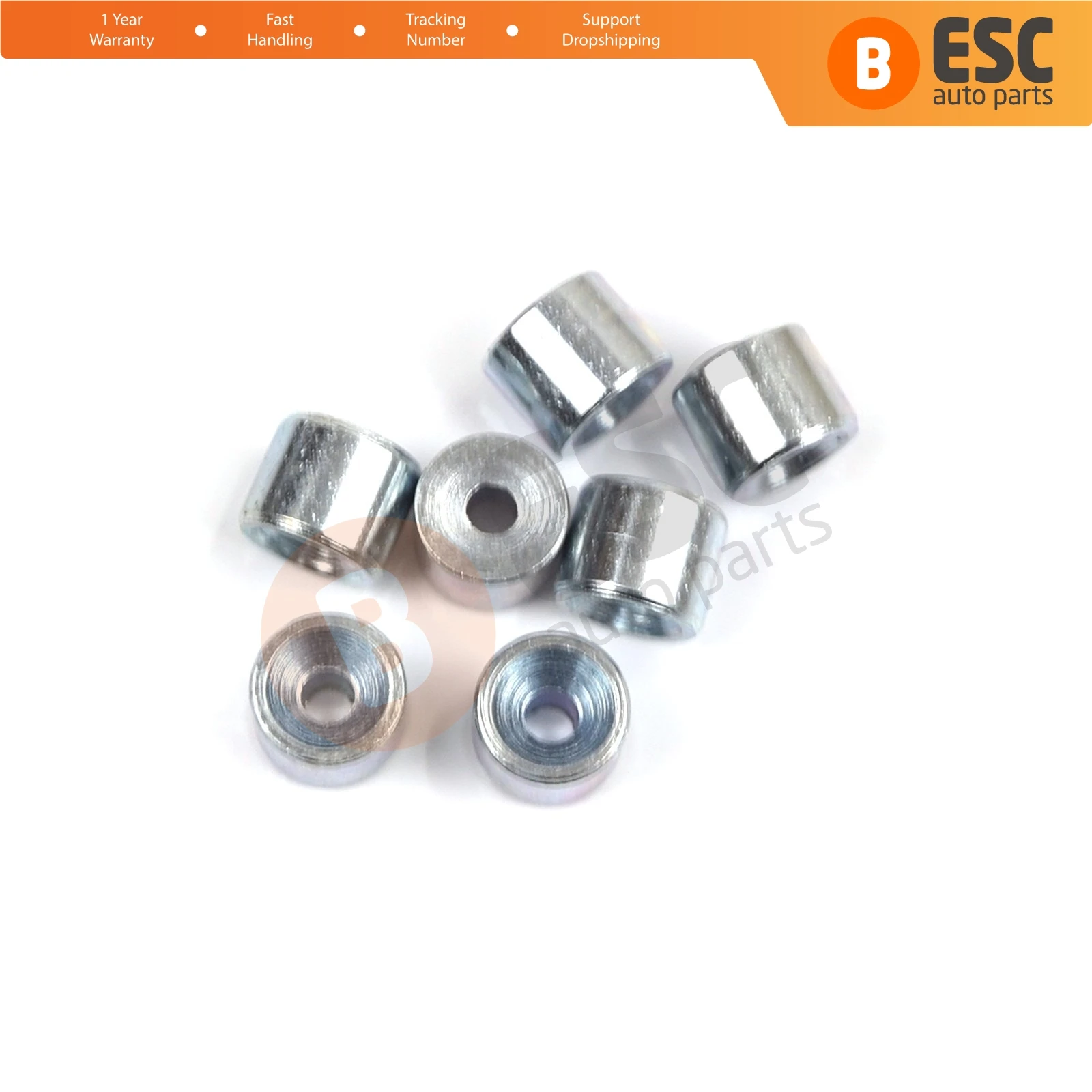 

ECR001 100 Pieces Car Window Regulator Winder Repair Steel Cable Wire Rope End Fitting Pin Stop Sleeve Crimp Rivet 5x4/1.6 mm