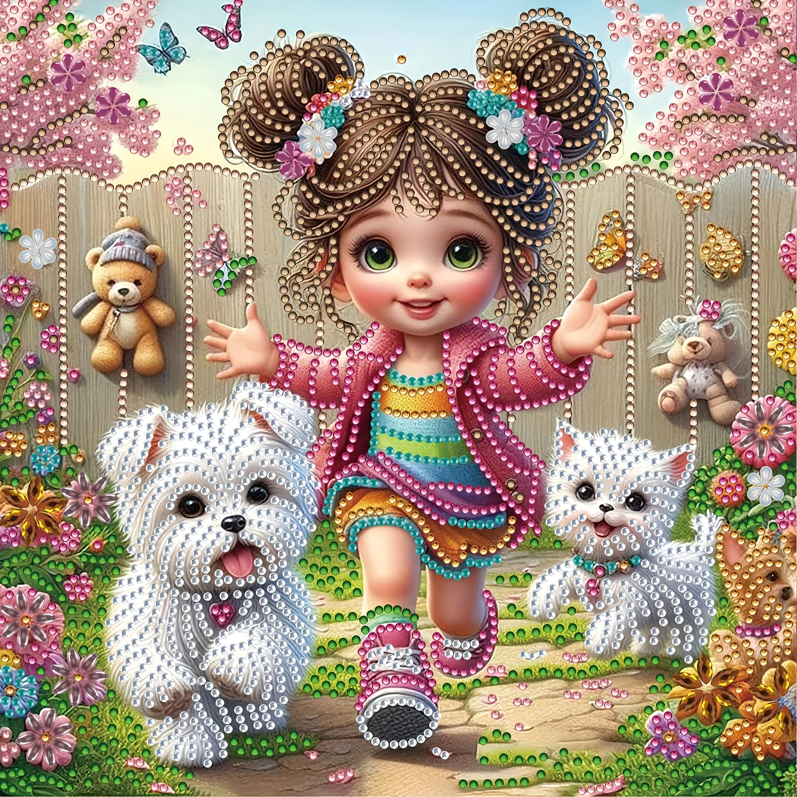 

Puppy Special Shape Diamond Art Painting Kit for Adult Beginner,Crystal Diamond Special Shape Kit for Home Wall Decoration Gift