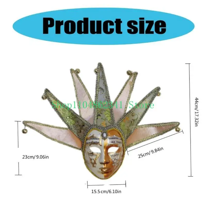 5asd Masquerade Full Face Mask for Women Halloween Masquerade Carnivals Wedding Party