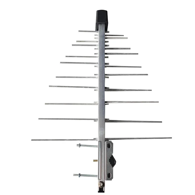 Mini HDTV Outdoor Digital Amplified VHF UHF TV Antenna Yagi Antenna 20 Element 47-860MHz HD 4K 1080P FM Radio Multiple Programs