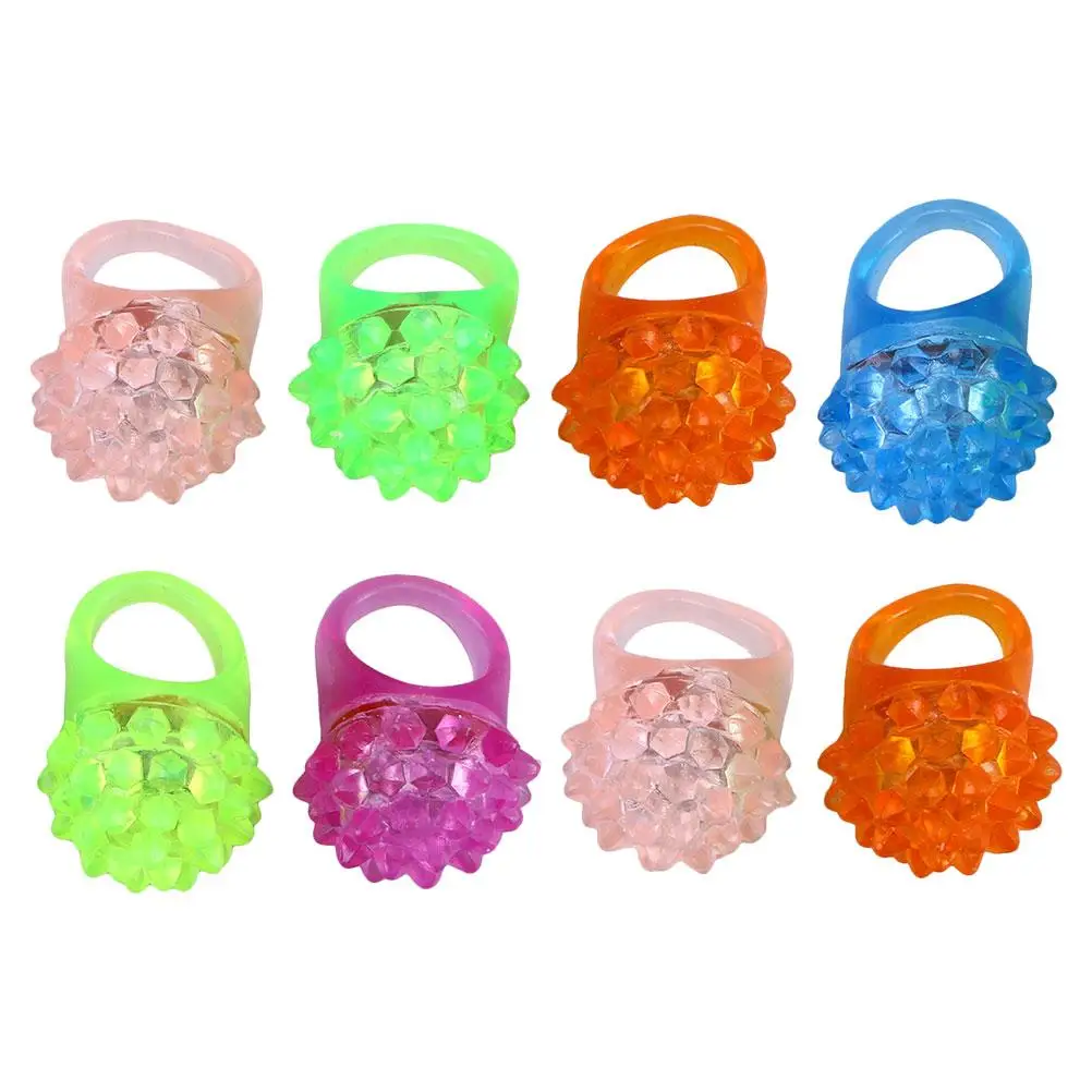 8PCS LED Erdbeere Form Beleuchtung Glow Party Favors Blinkende Finger Spielzeug Kind Licht Geburtstag Halloween Geschenke