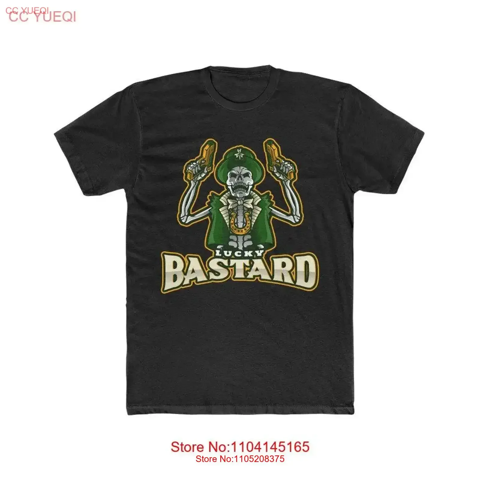 

Мужская хлопковая футболка Lucky Bastard с ирландским черепом Leprechaun St Pattys, винтажная стираная уличная одежда, удобная