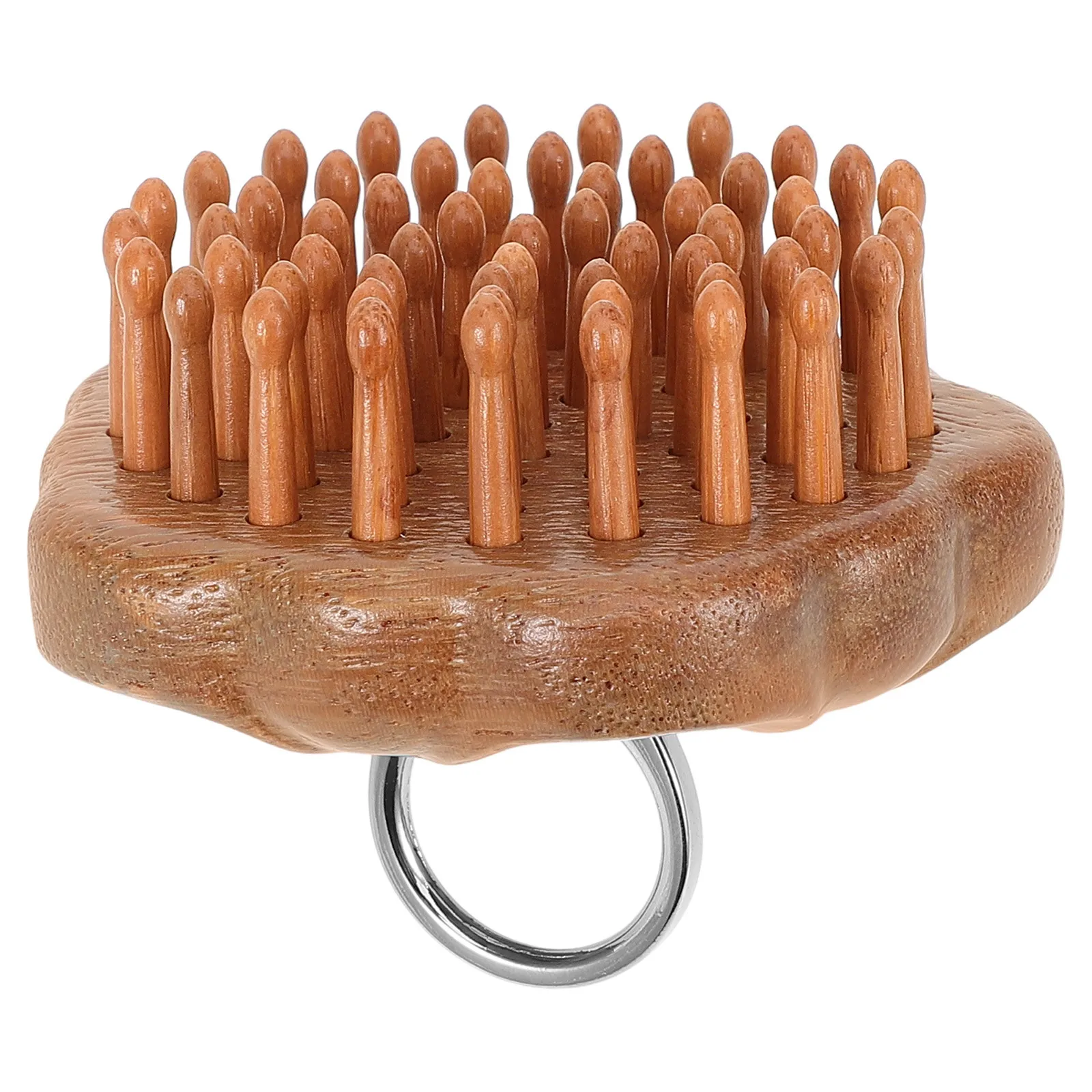 정교한 나무 마사지 빗 매끄러운 이빨 두피 마사지기 정전기 방지 휴대용 헤어 케어 도구 여성 남성 두피 마사지기