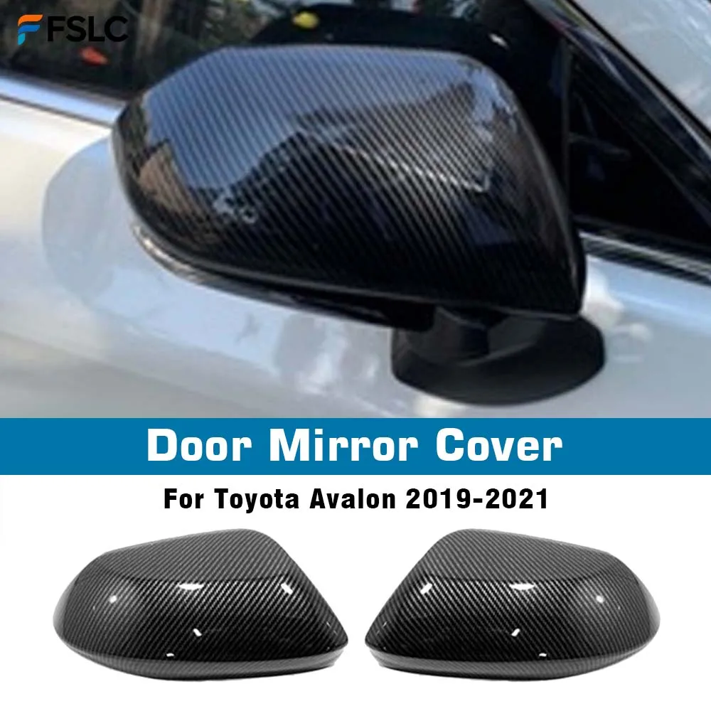 

⭐Genuine⭐ Carbon Fiber Car Decoration Door Mirror Cover For Toyota Avalon 2019-2021 Car Rearview Accessories Protective Cover