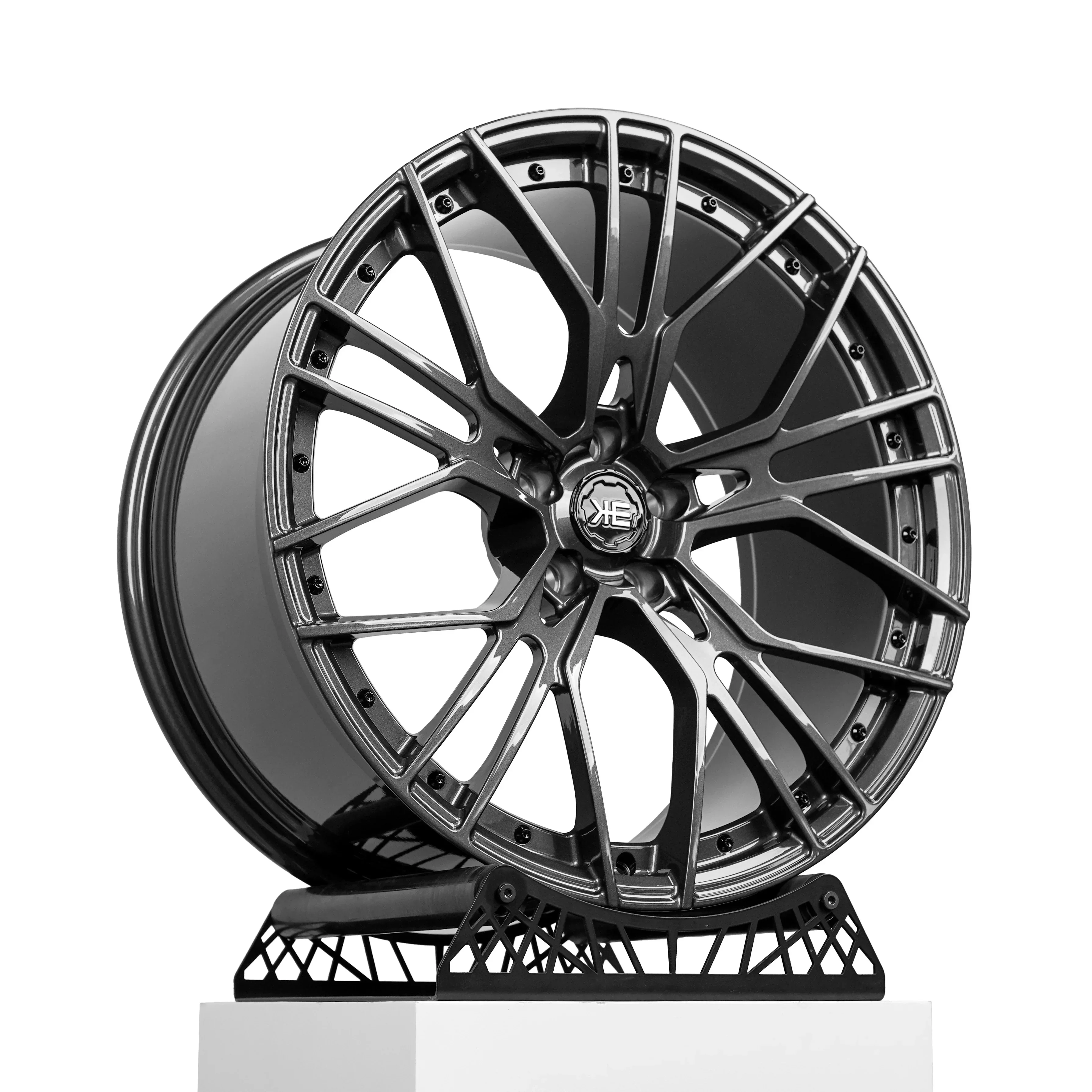 Lightweight Deep Gun Gray Forged Alloy Wheels Multi PCD Sport Racing Custom Car Tuning Rims