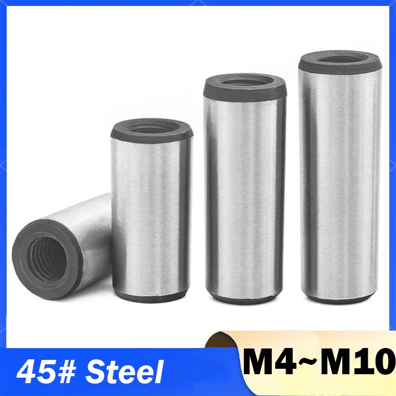 45# Steel M4 M5 M6 M8 M10 Taper Pin with Internal Thread High Strength Quench Hardened Dowel GB118 1:50 Taper Positioning Pin
