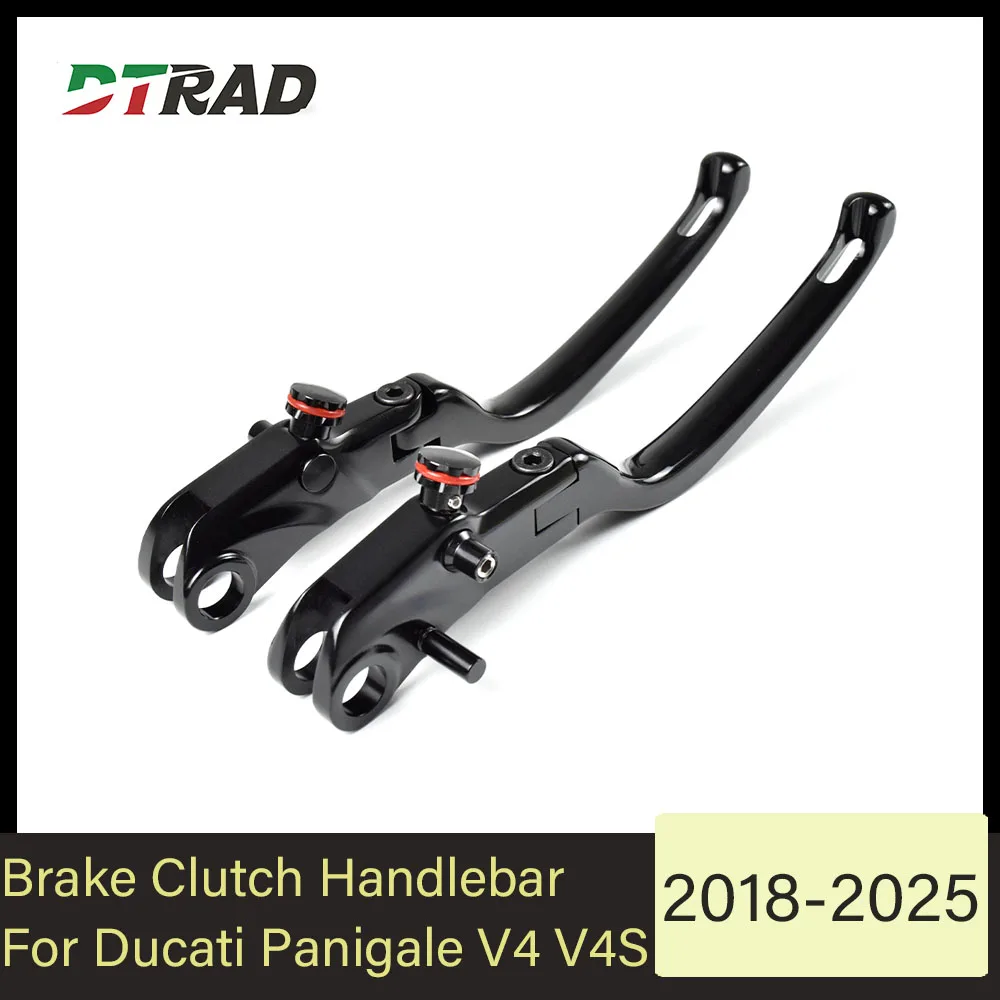For DUCATI Panigale V4 V4S 2018-2025 Short Long Brake Clutch Levers CNC Adjustable Folding Motorcycle Modified Handlebar