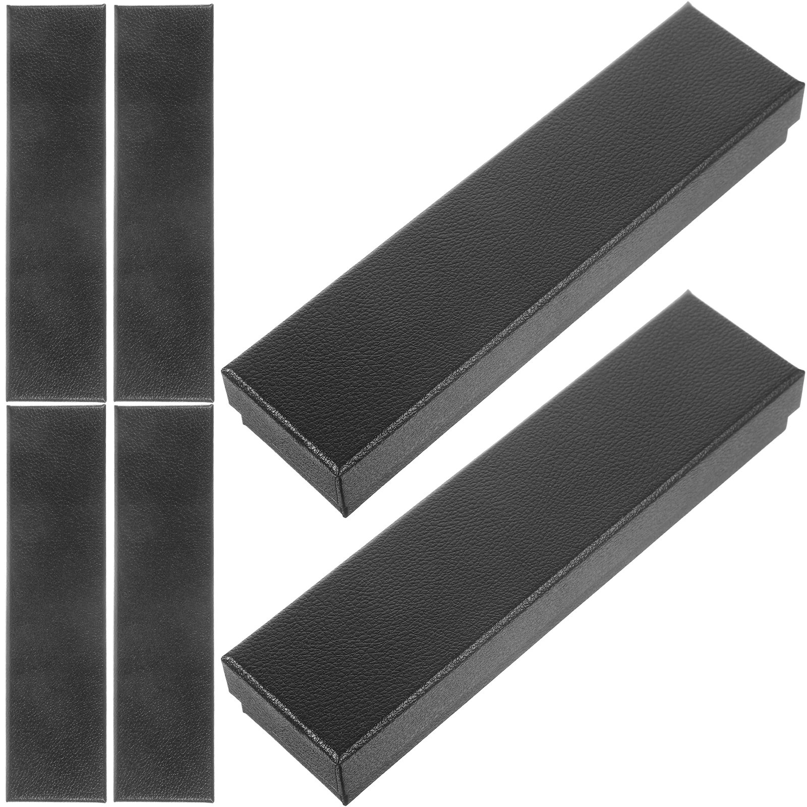 

6pcs Coin Banknote Case Storage Box Paper Holder Black Money Commemorative Collection Box Practical