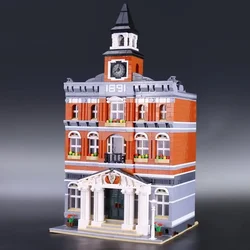 2766 PCS Town Hall  Compatible 10224 15003 30014 84003 Building Blocks Bricks Birthday Christmas Gifts Toys 2766