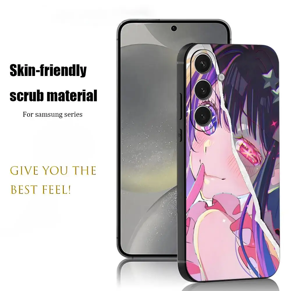 NO Phone Case For KO Samsung Ai Galaxy S26 OSHI S25 S24 S23 S22 Anime Hoshino S21 Plus Ultra Note20 Soft Black
