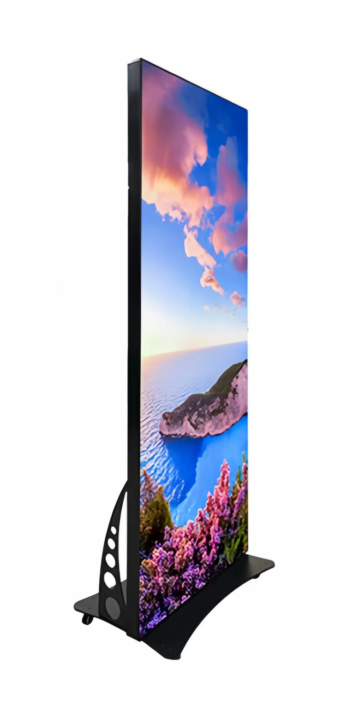 OEM Indoor P2.5 LED Video Full Color Poster Screen Stand 640x1920mm LED Display Floor Standing Ultra Thin Advertising