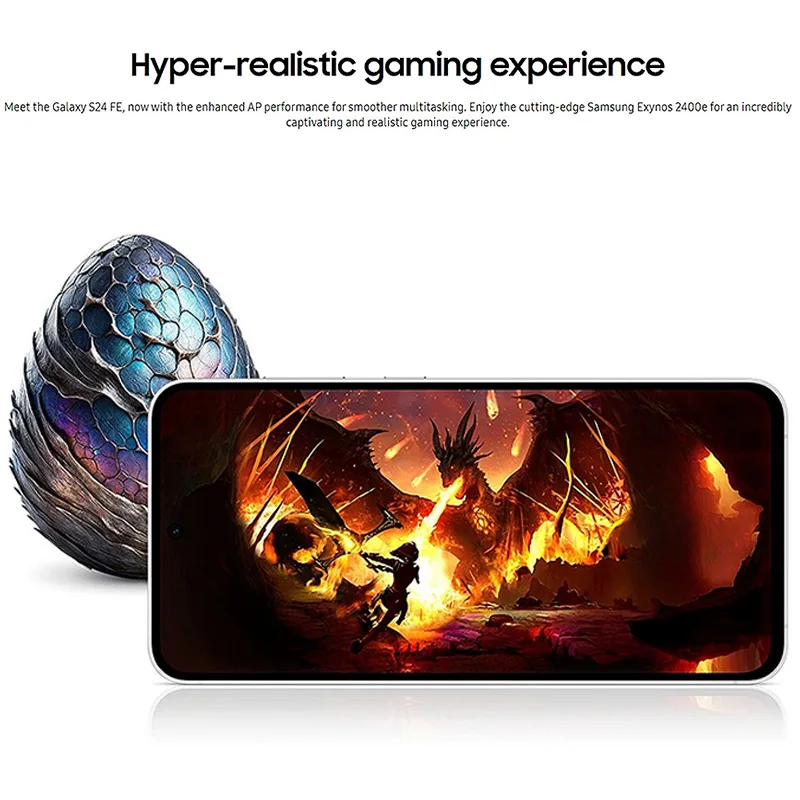 كاميرا Samsung Galaxy S24 Fe 5g، الهواتف الذكية، NFC، Samsung Exynos 2400E، Deca-Core، 120 هرتز، كاميرا 50 ميجا بكسل