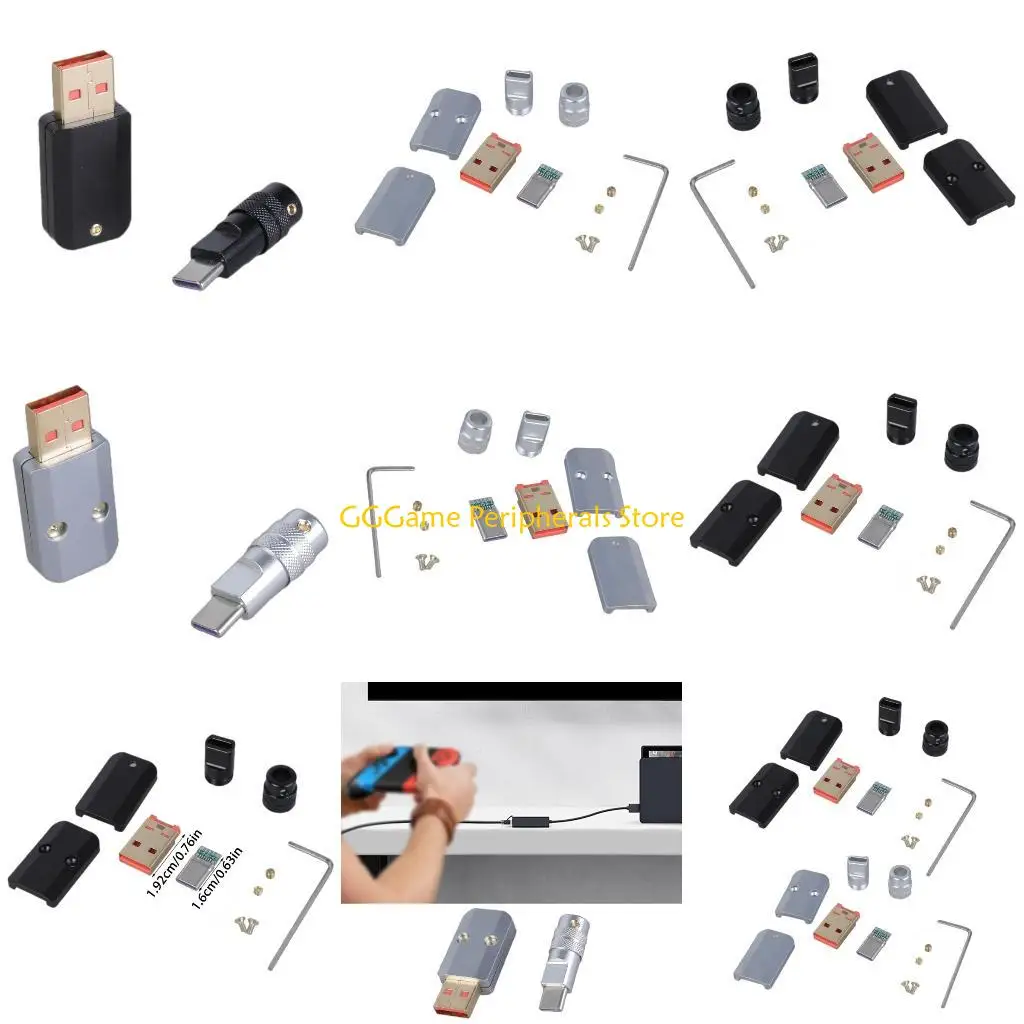 

U55B USB 2.0 Type C Male Plug Connector DIY 65W Fast Charging 480Mbps Data Transmission for Charging Cable Data Cord