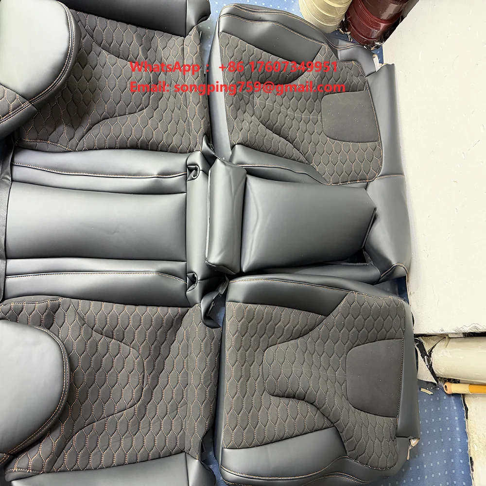 GZYLC Car Interior Accessories Leather Full Set Auto Re-upholstery Seat Covers for Audi S5 2009