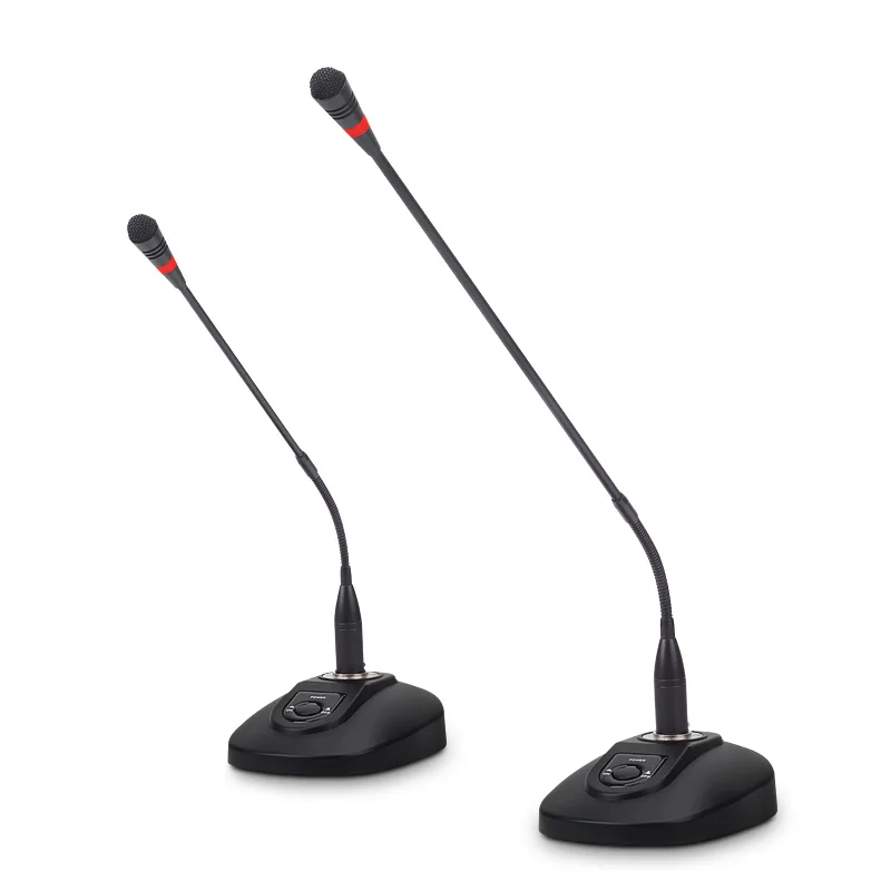 Conference  Wired Conference Microphone Gooseneck Desktop Broadcast Microphone Power Supply School Speech