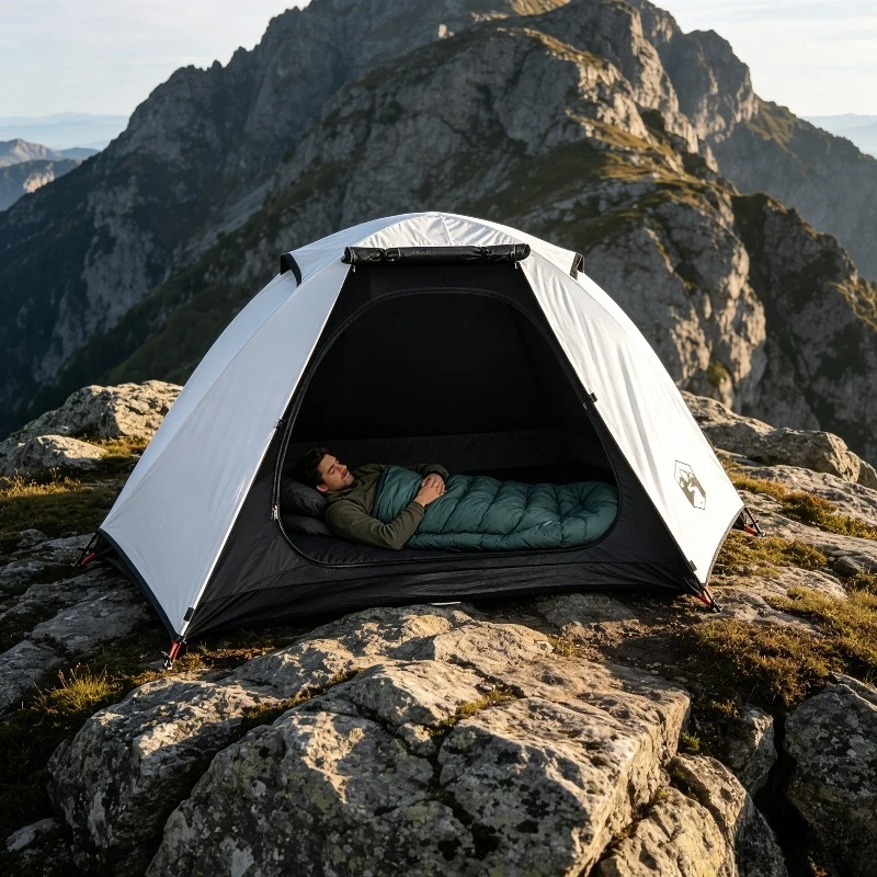 Kuppelzelt für 2 Personen – belüftet mit Insektenschutznetz, abnehmbares Fliegenschutz-Campingzelt, Familienzelt, Angelzelt, geeignet für Strand, Picknick, Sonnenschutz und Campingausrüstung