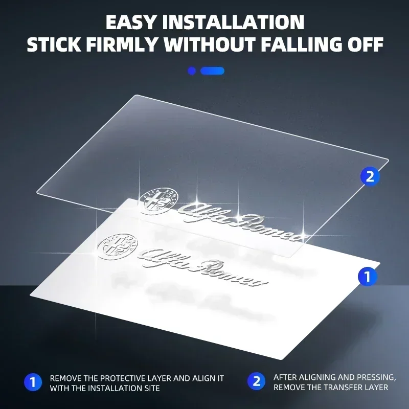 ثلاثية الأبعاد سيارة معدنية ملصق مزخرفة شارة ملصق مائي الملحقات الداخلية ل ألفا روميو جوليا ستيلفيو جوليتا 156 159 147 ميتو تونال #4