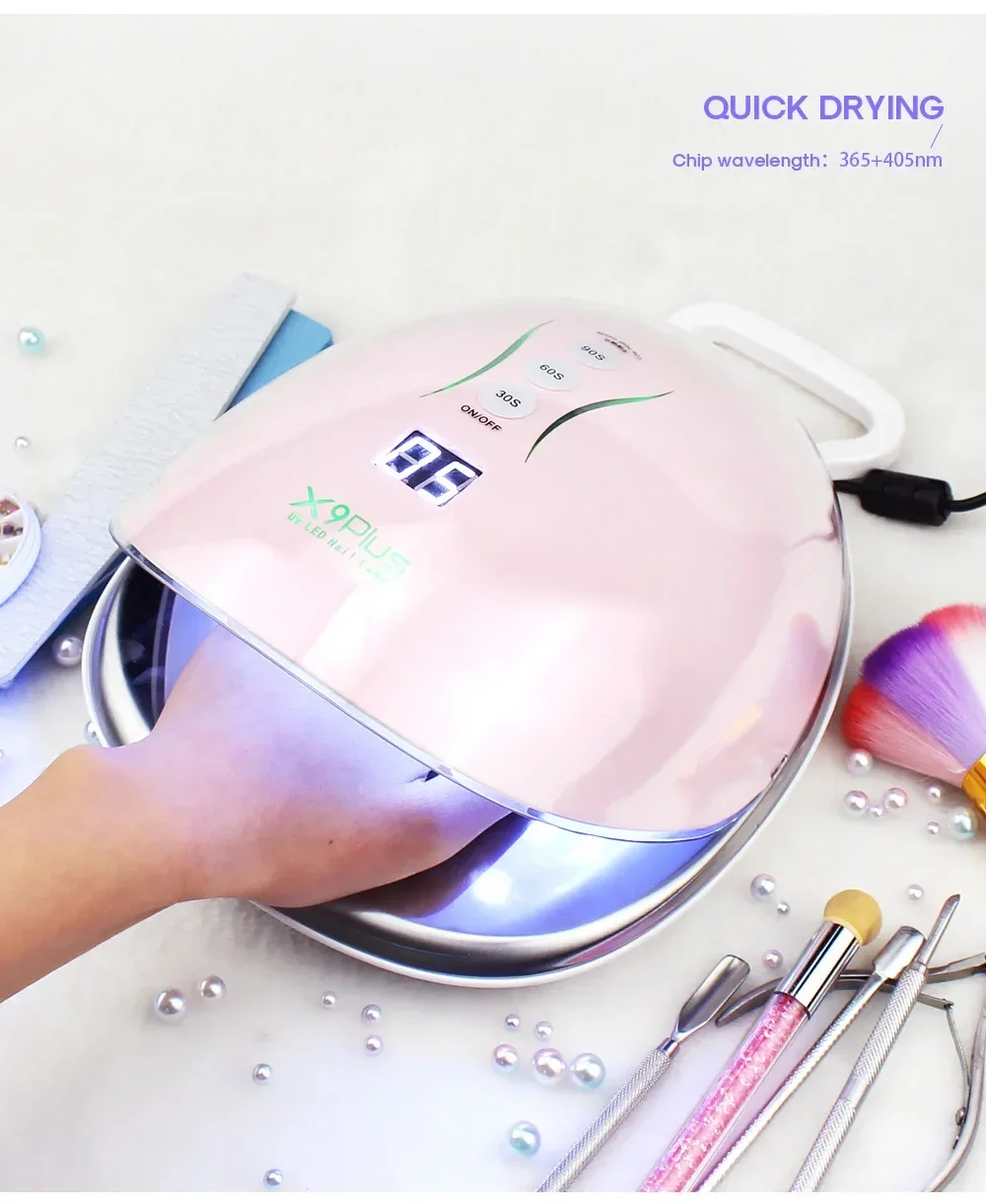 In Stock UV Led Gel Polish Curing Lamp Portable Nail Curing Dryer Lamp 48w for All Gel System