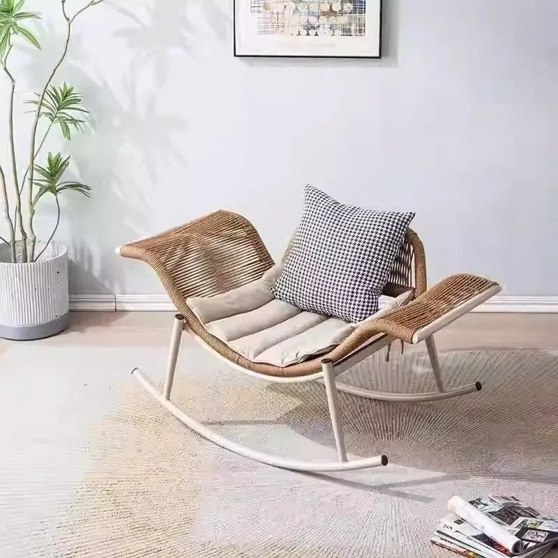 

Outdoor rocking chair, leisure home garden rattan chair, balcony sofa