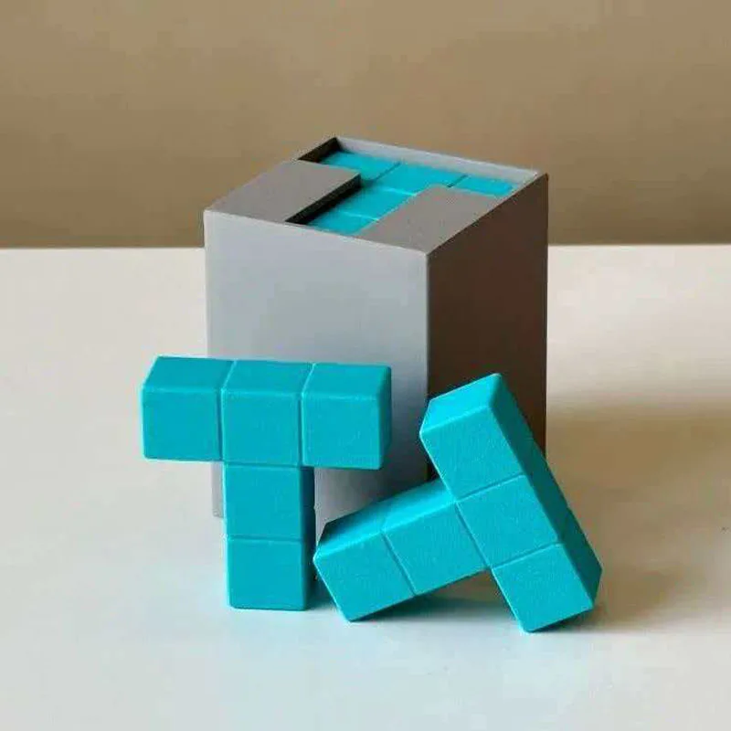 

Logic 6T Puzzles Boxes Brain Teasers for Adults & Kids IQ Challenge Problem Solving Educational Satisfying 3D Printing Toys